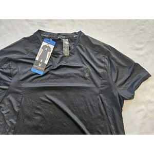 Spyder Shirt Adult X-Large Black Active Gym Shirt Mens NWT New‎